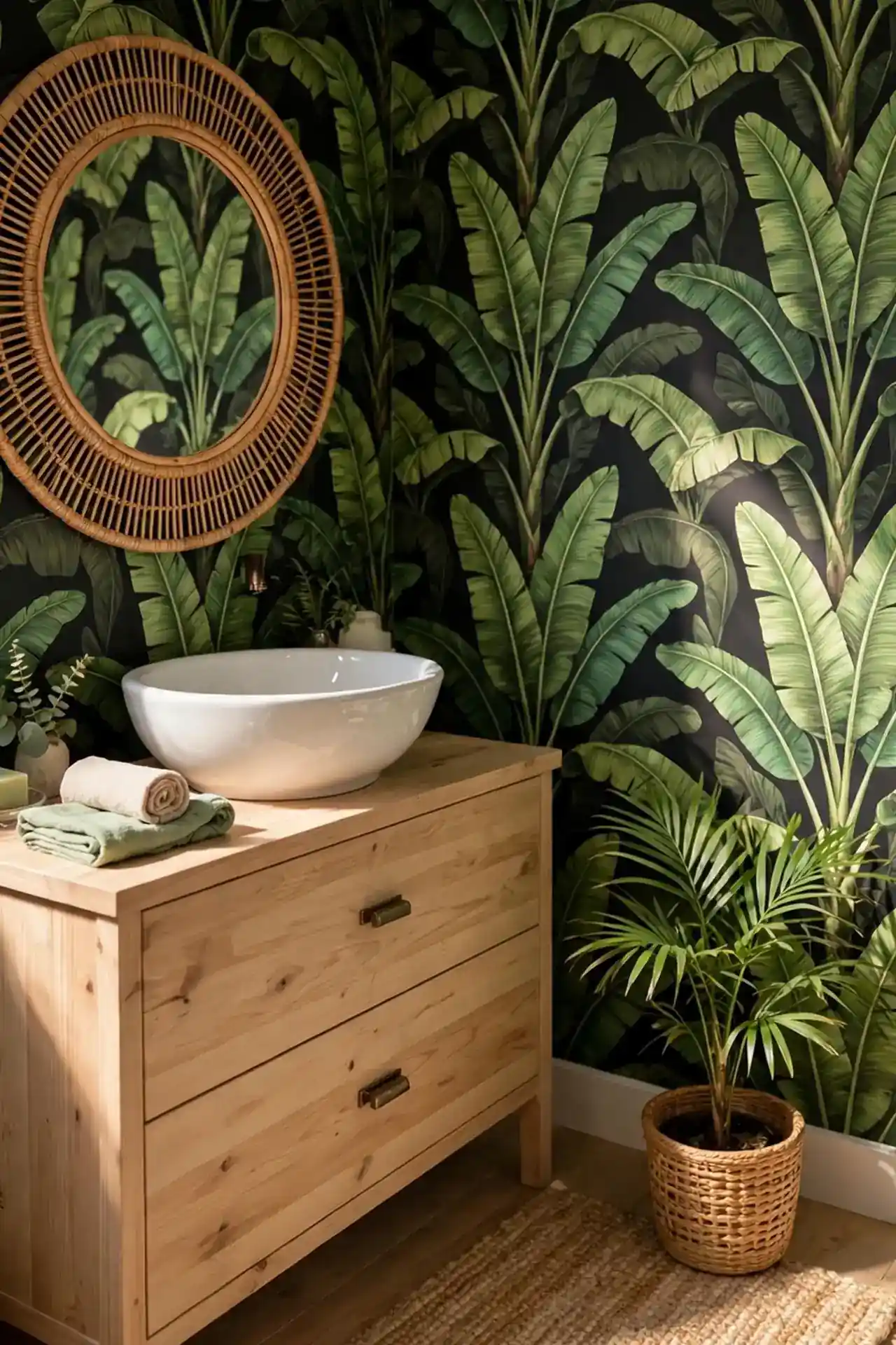 Tropical Leaf Statement Wall