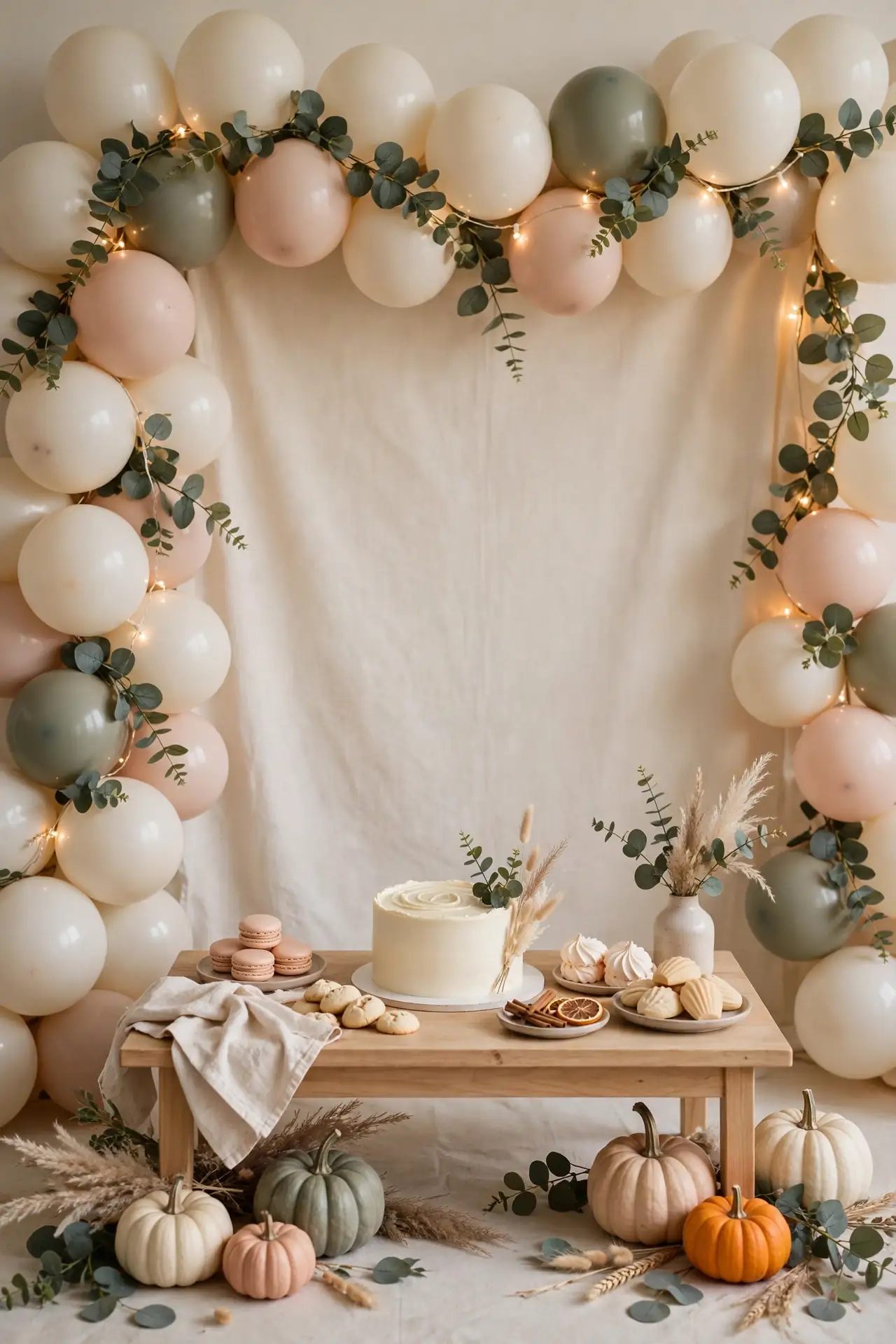 Ivory Balloon Garland