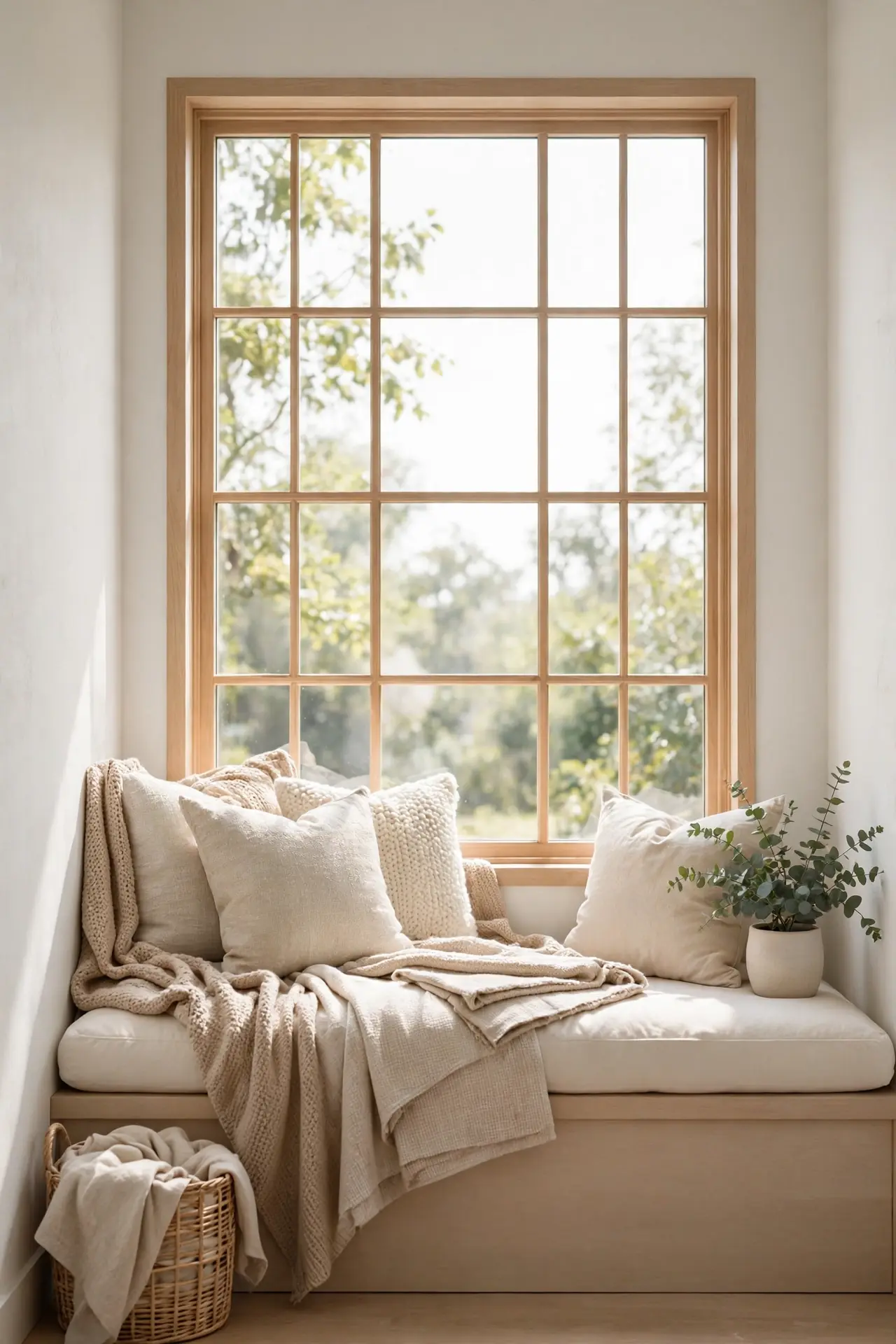 Cozy Window Seat for reading nook ideas under a window