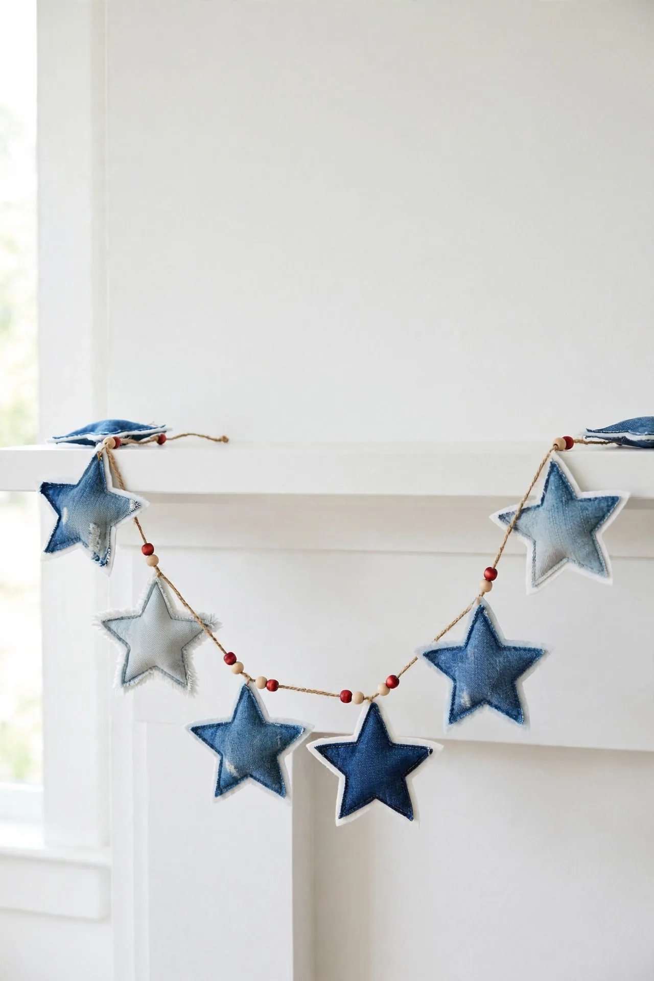 Denim Star Garland