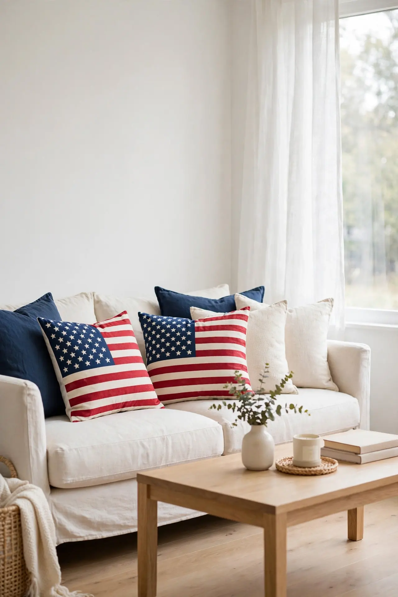 Flag Print Pillows