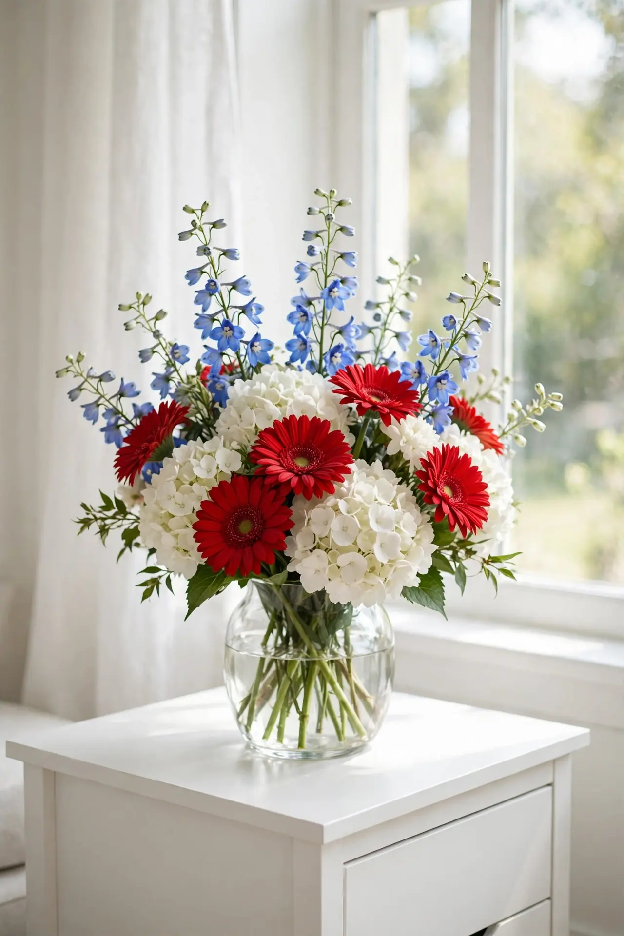 Patriotic Vase Blooms