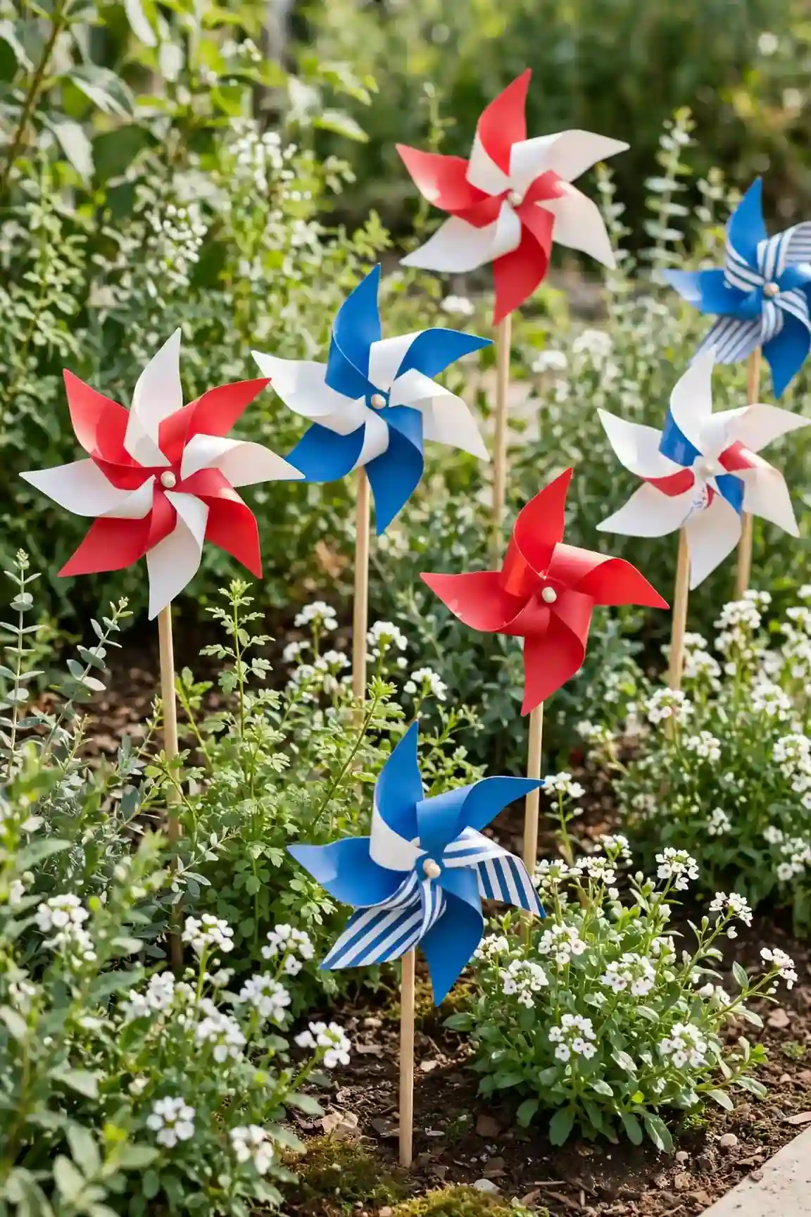 Pinwheel Flower Beds