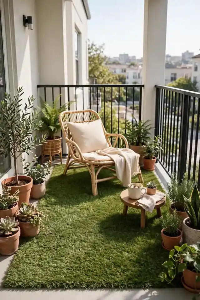 Faux Grass Patch