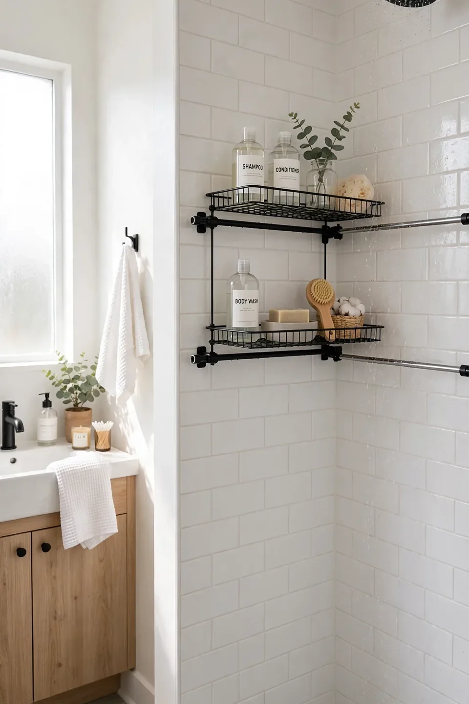Tension Rod Shelf
