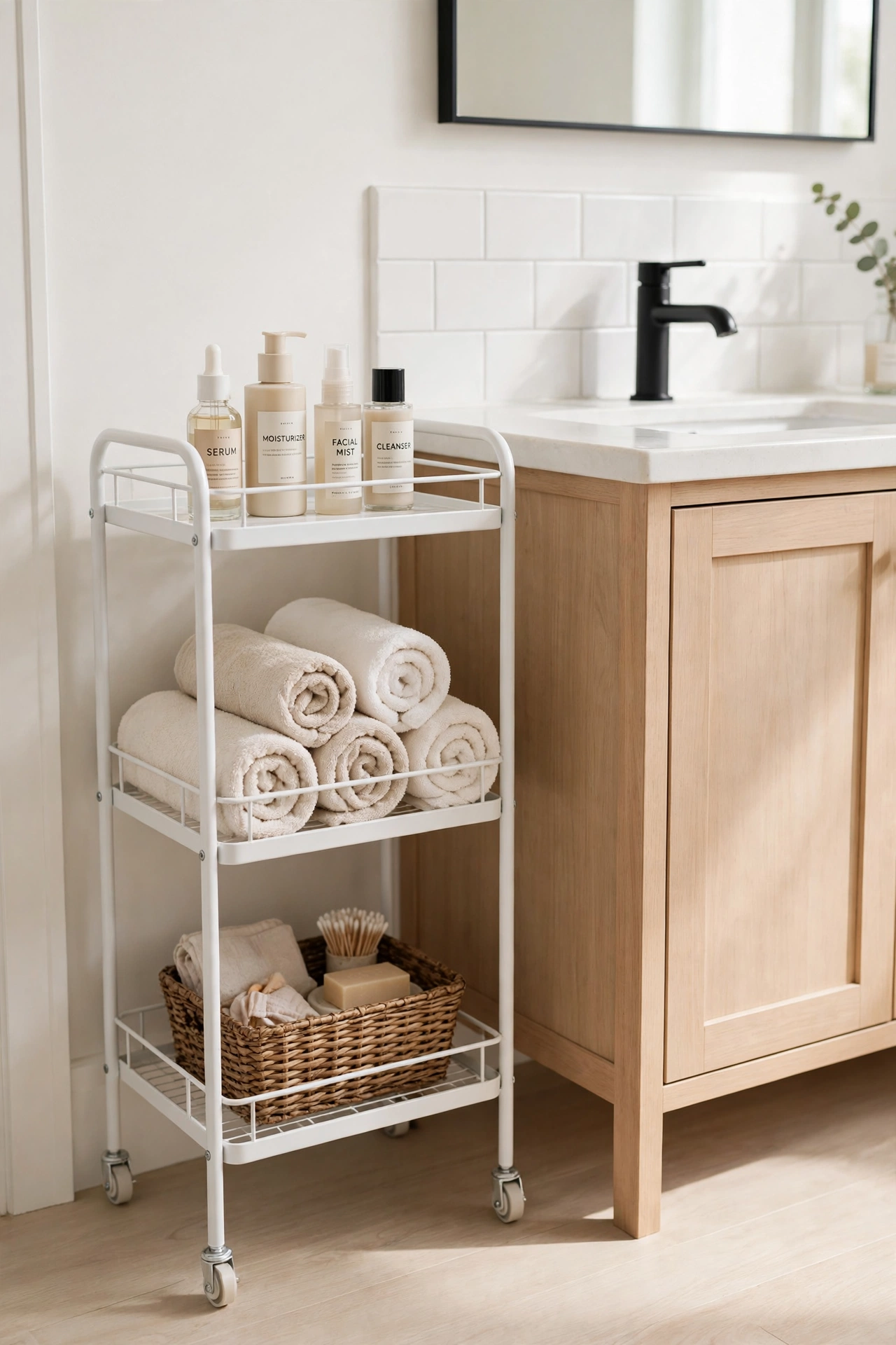 Tension Rod Shelves