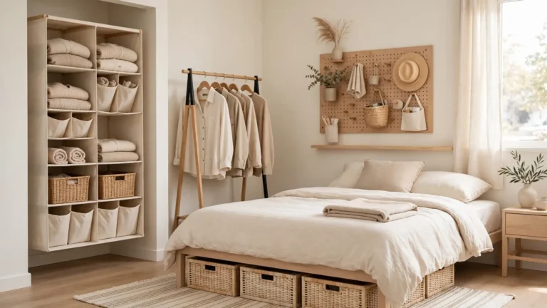 renter friendly bedroom storage ideas