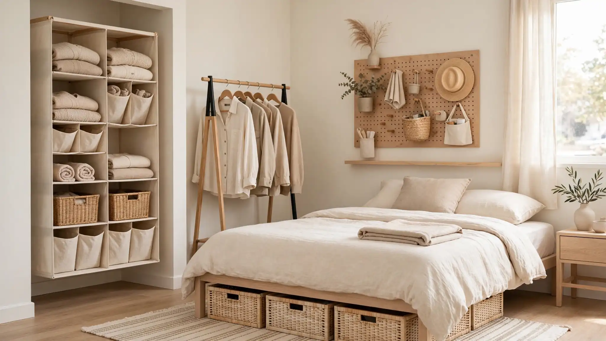 renter friendly bedroom storage ideas