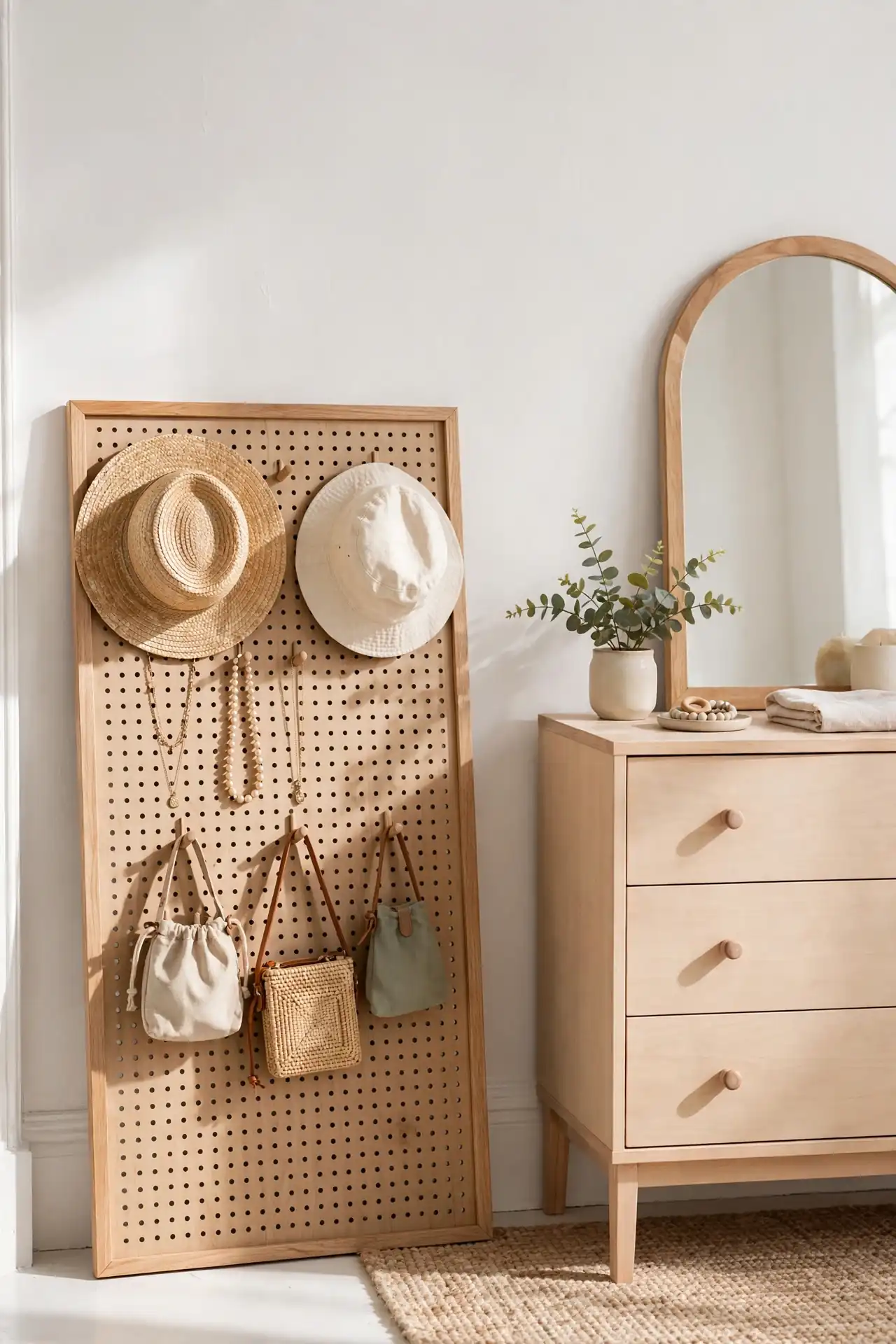 Pegboard No Drill Walls