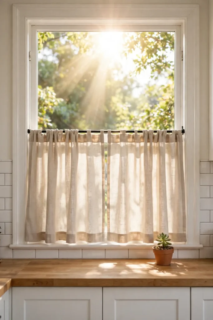Linen Cafe Curtains