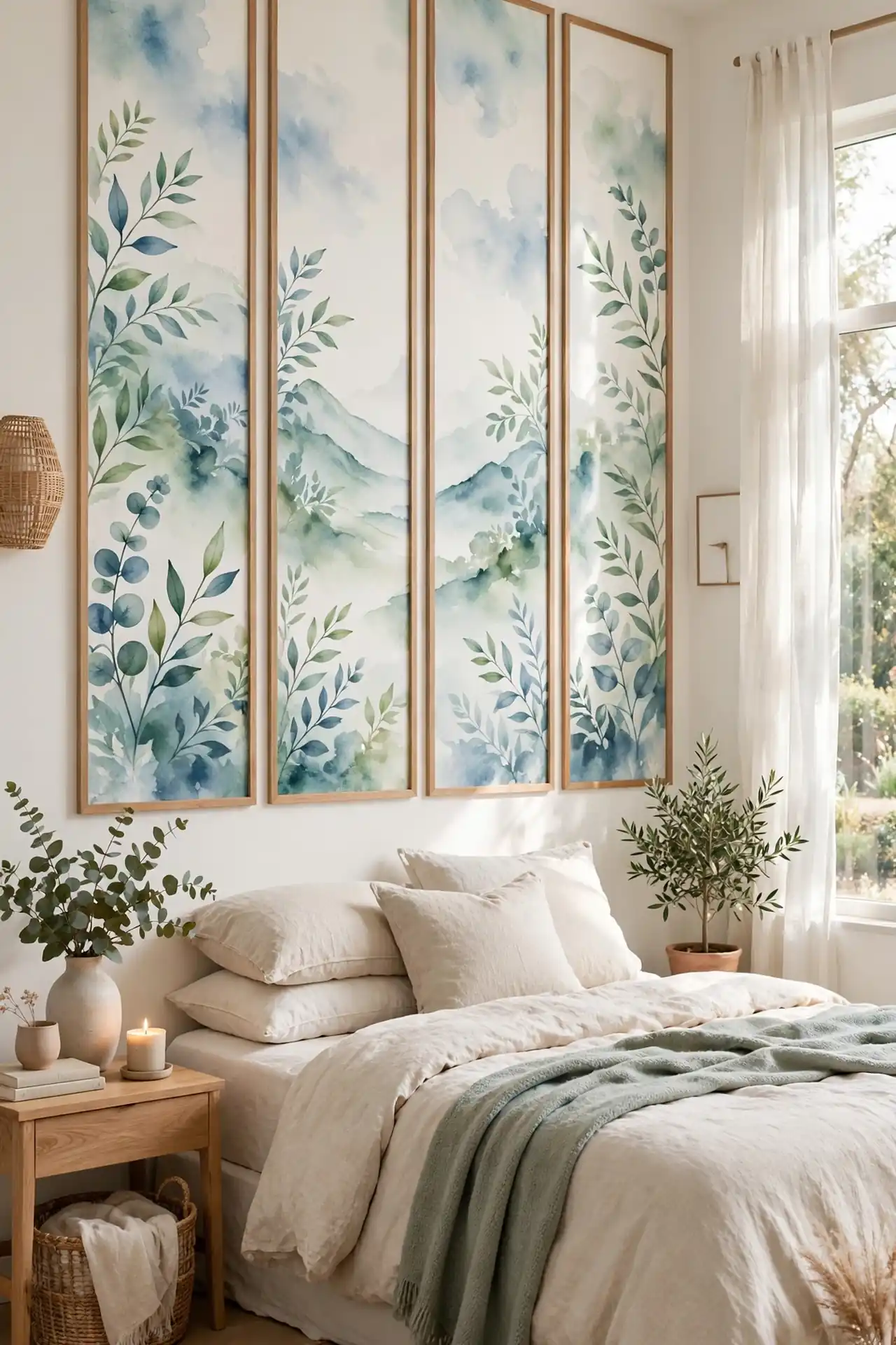 Watercolor Mural Panels