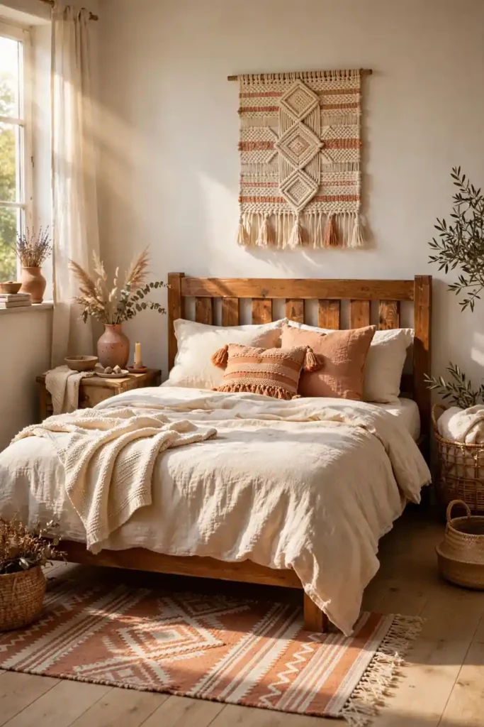 Charming rug for bedroom