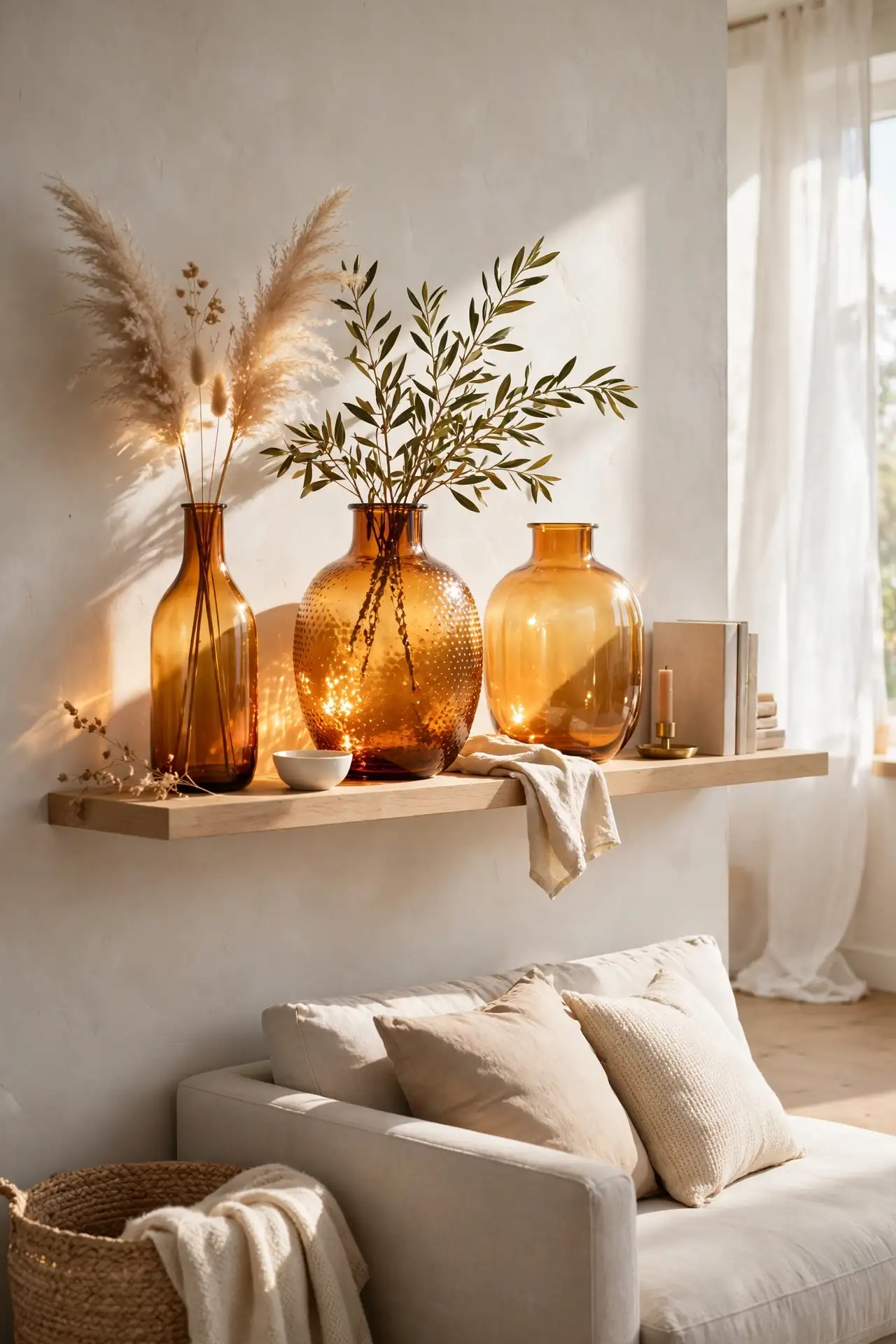 Amber Glass Decor
