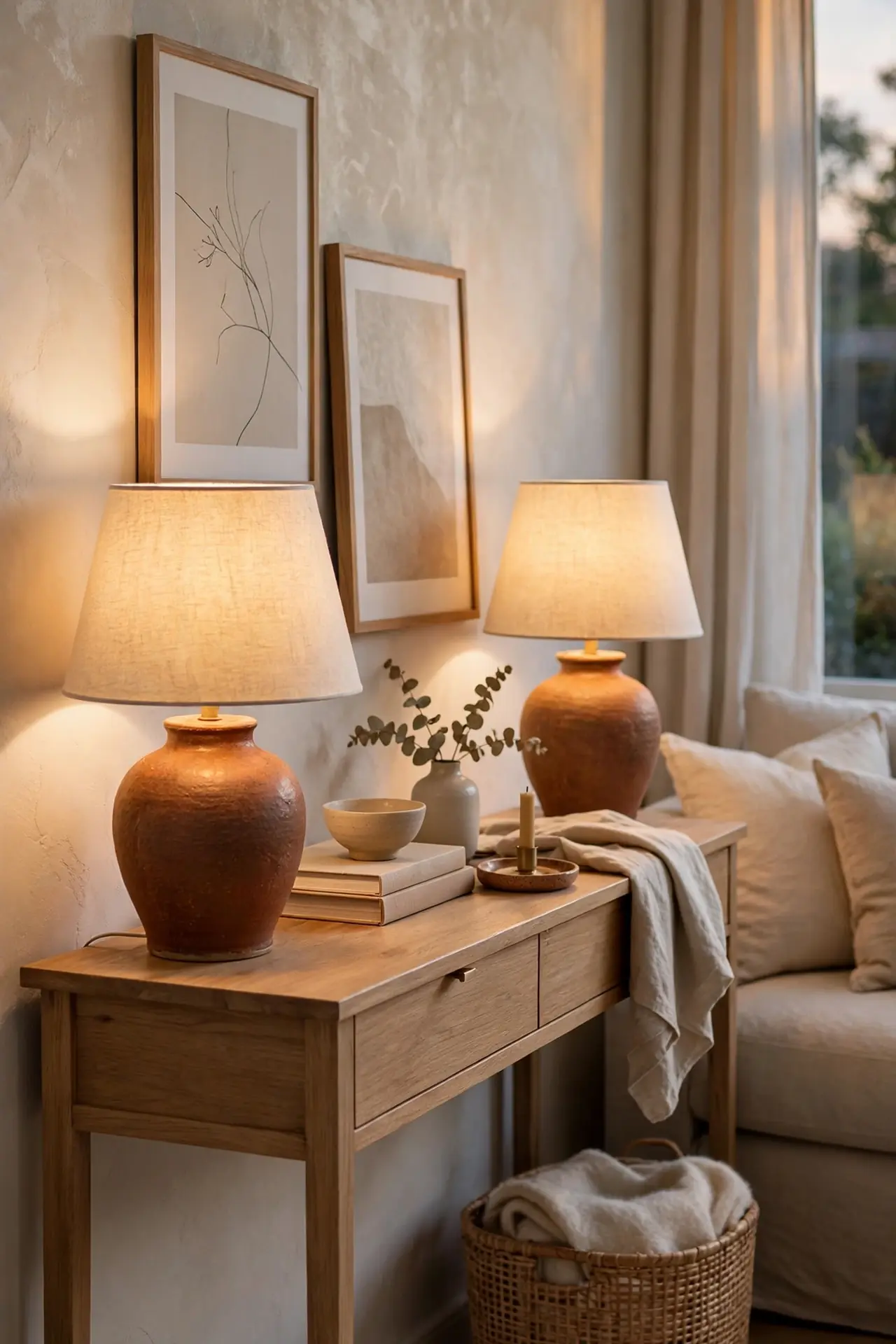 Rust Table Lamps