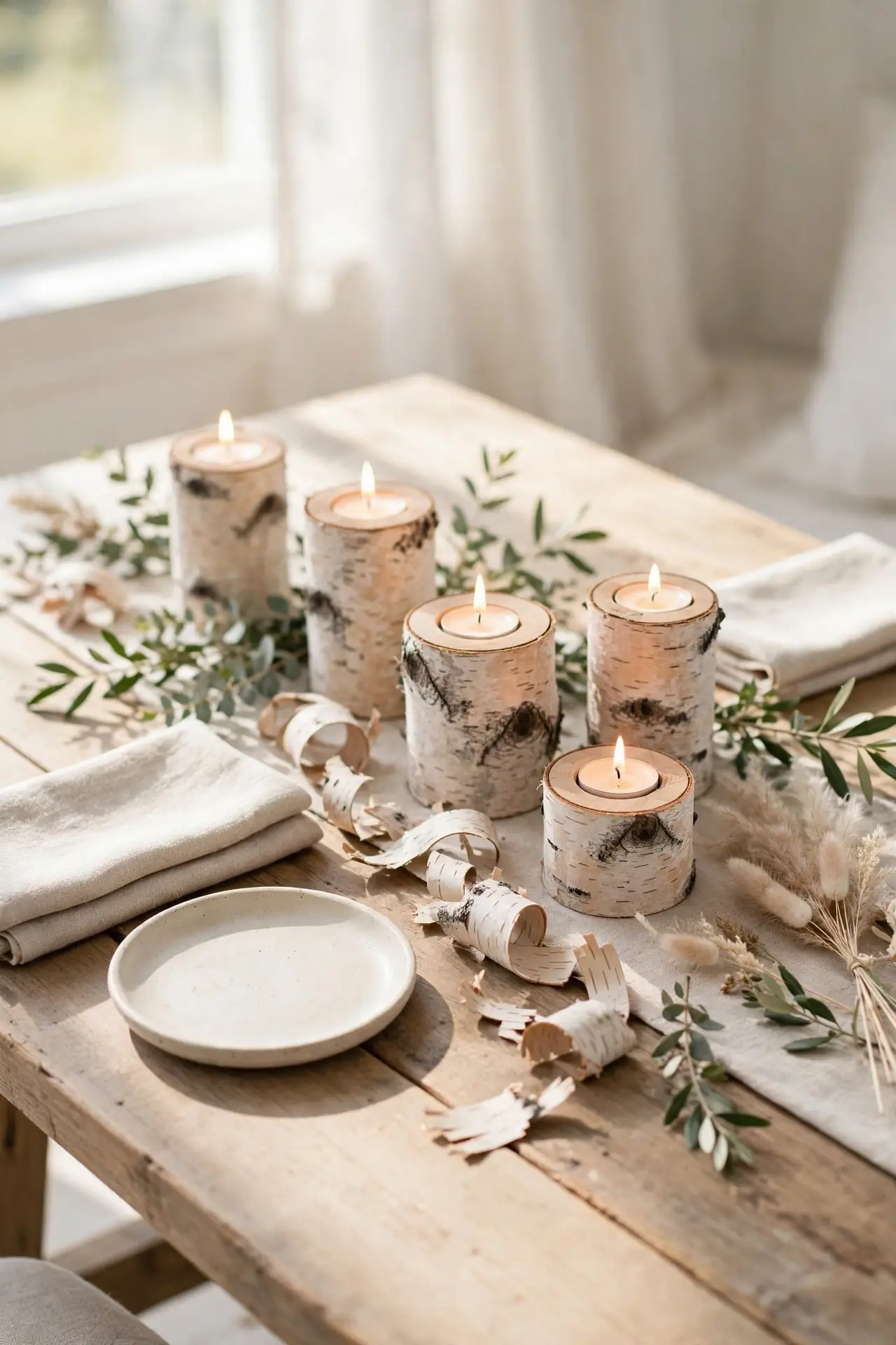 Birch Candle Holders