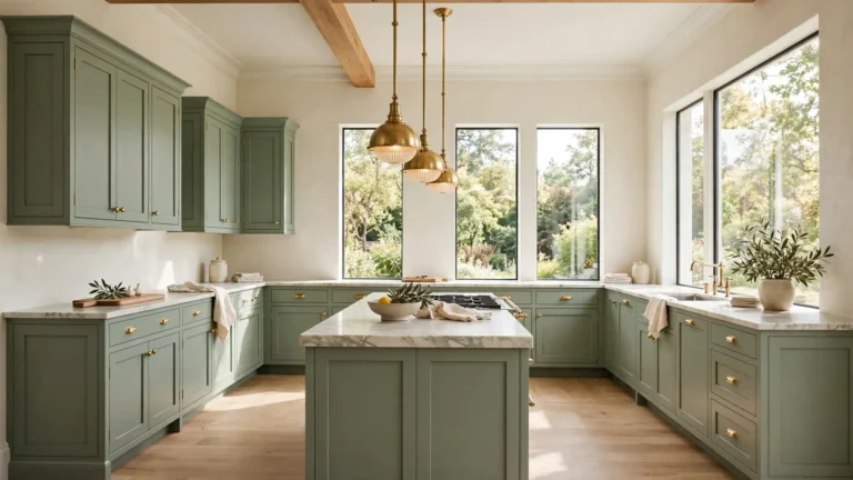 sage green and cream kitchen ideas