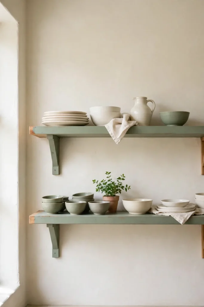 Sage Open Shelving