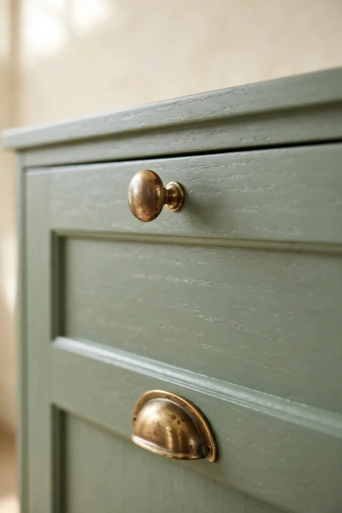 Warm Brass Hardware
