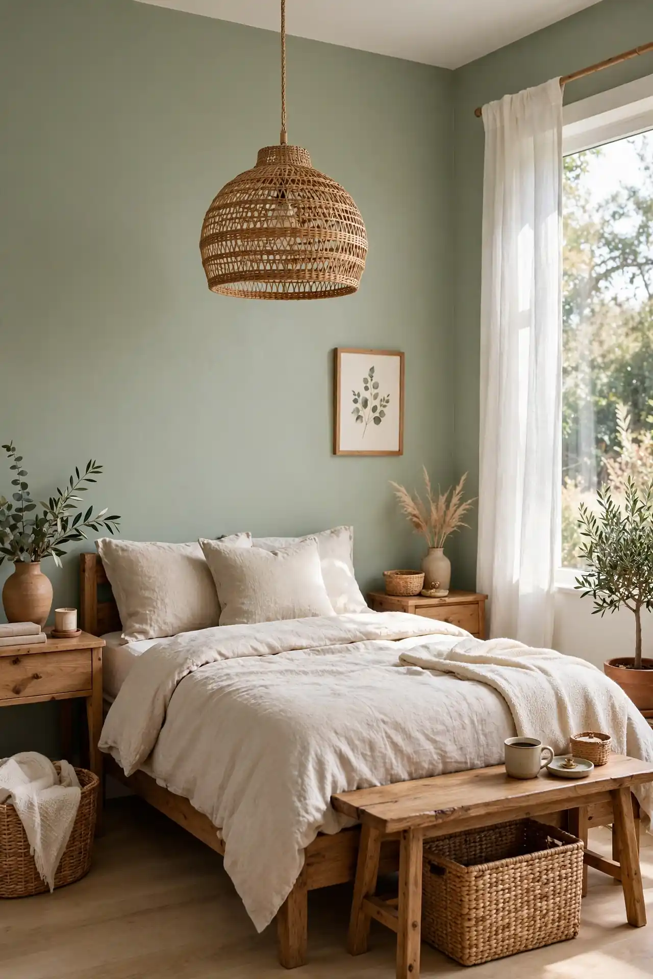 Rattan Light Fixture