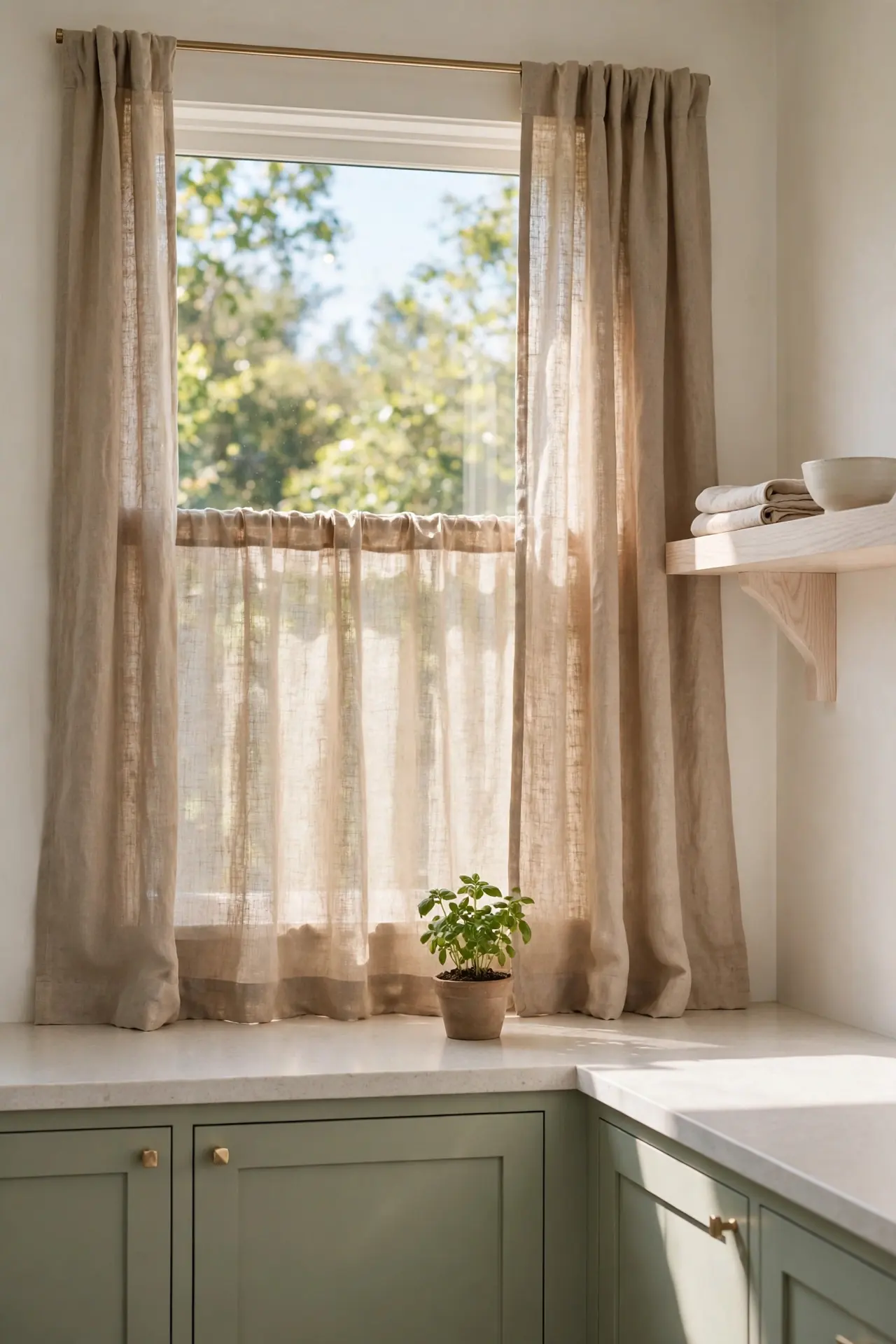 Linen Cafe Curtains