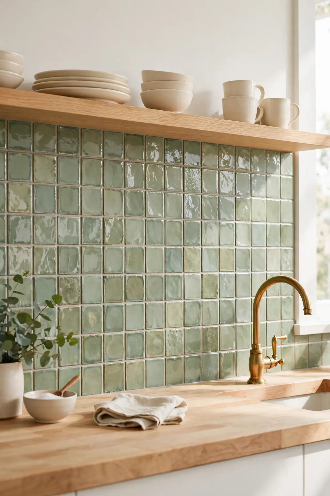 Sage Backsplash Tiles