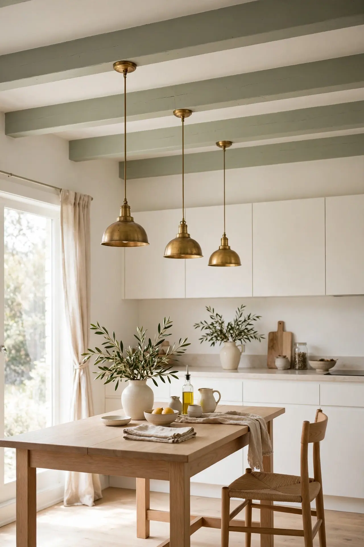 Sage Ceiling Beams