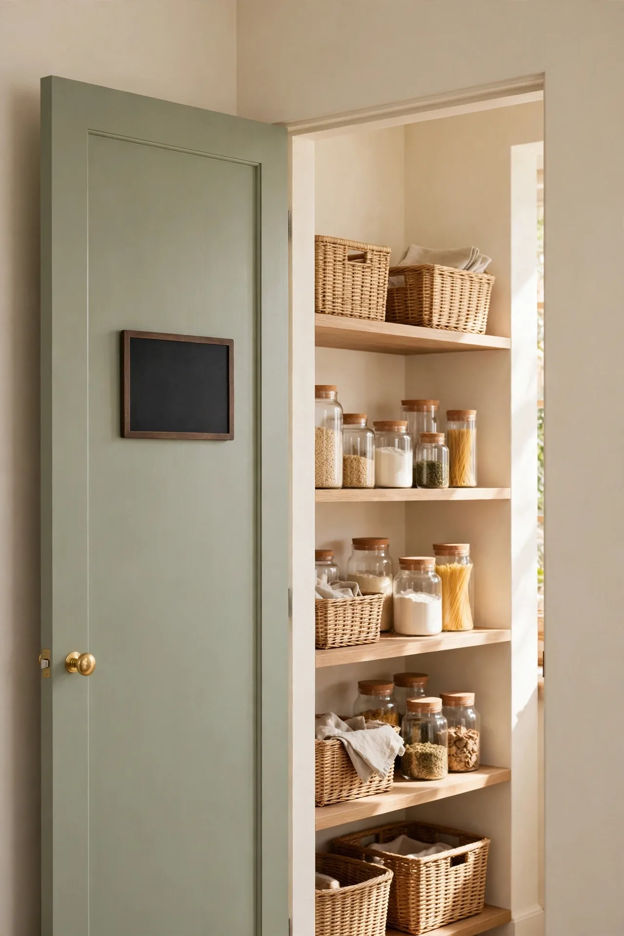 Sage Pantry Door