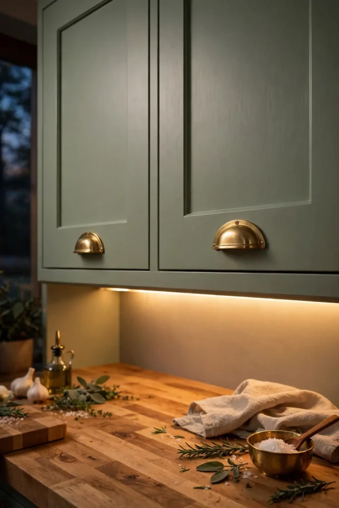 Sage Cabinet Glow
