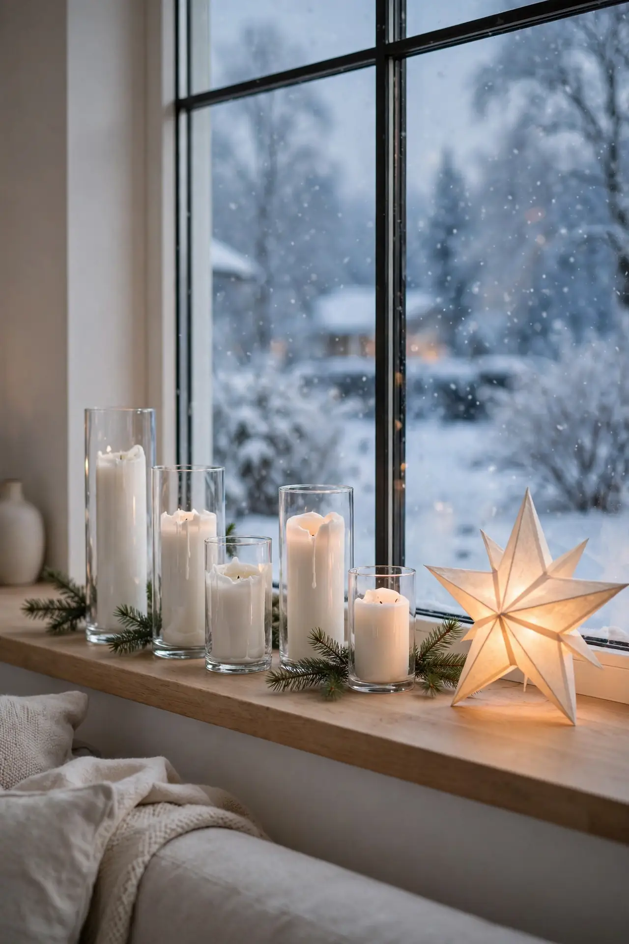 Candlelit Window Display