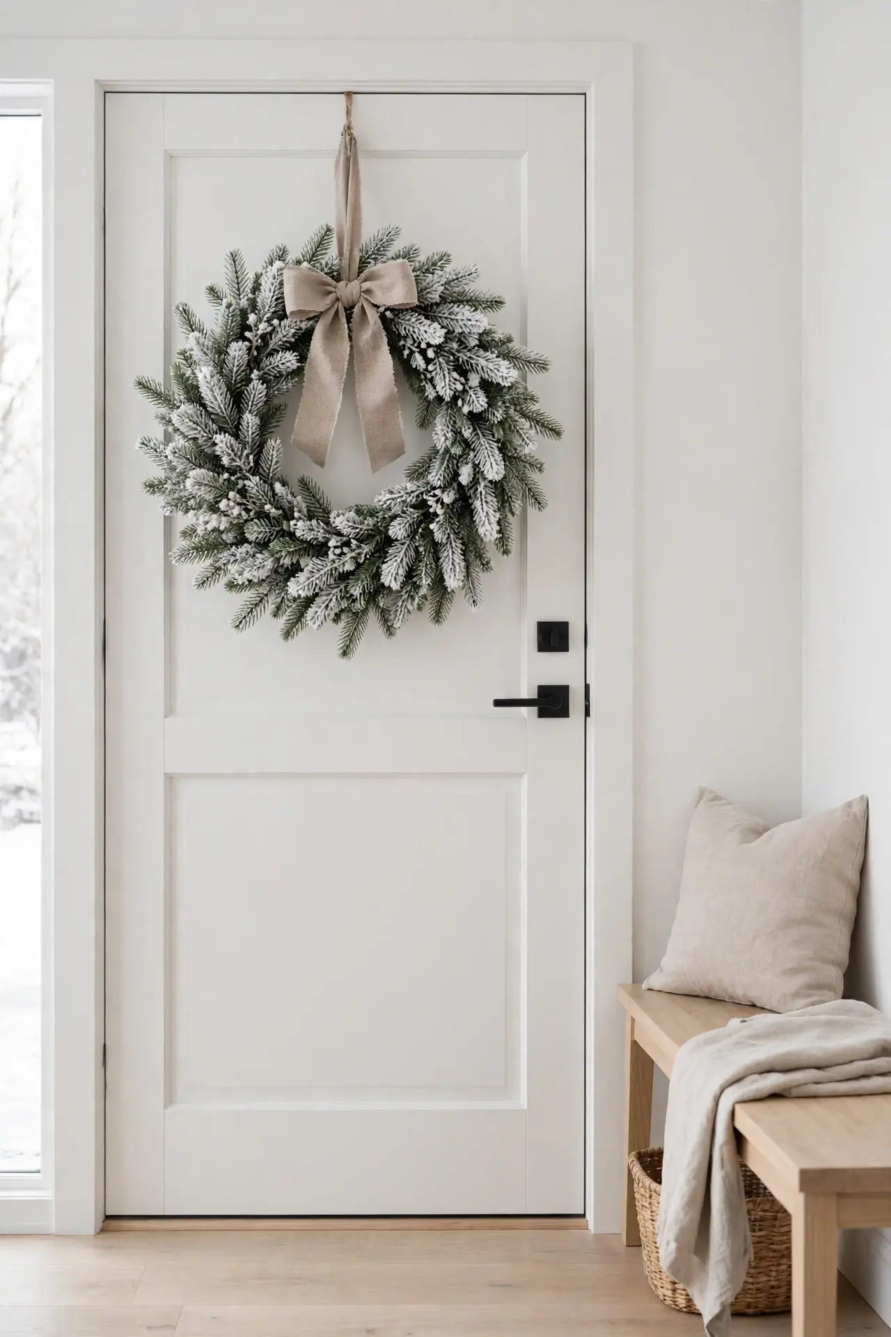 Frosted Wreath Minimalism