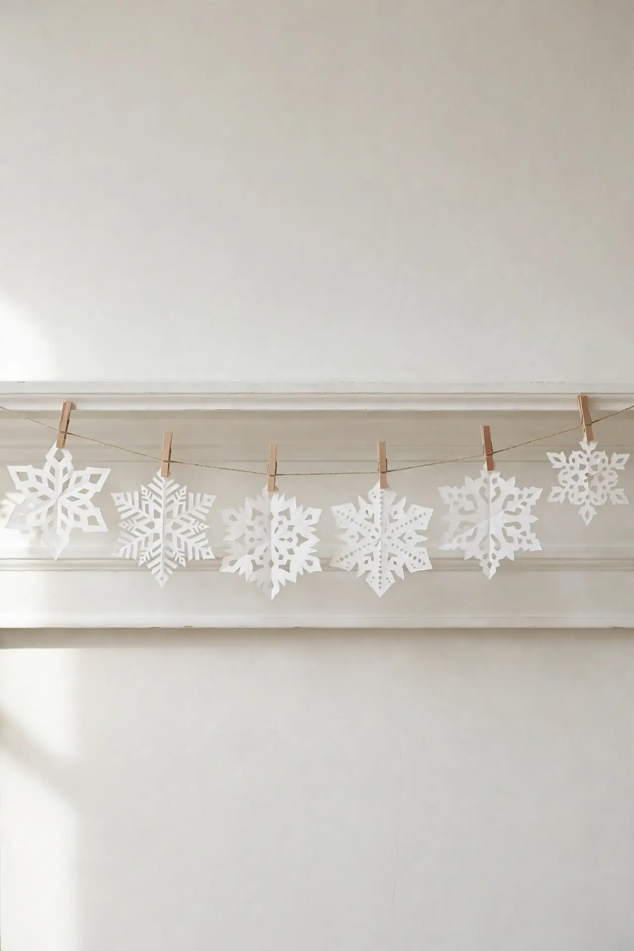 Paper Snowflake Garland