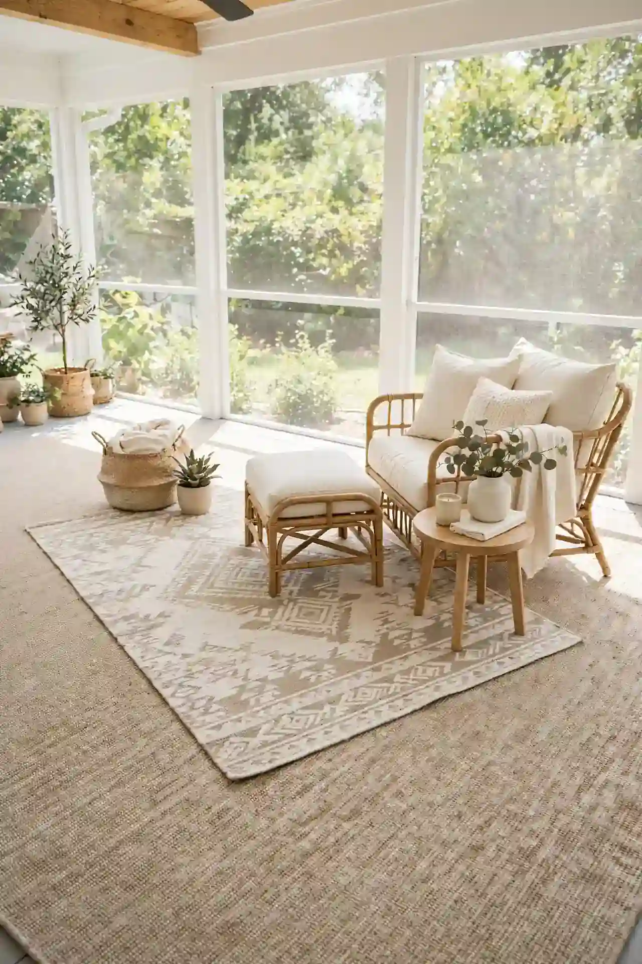 Outdoor Rug Layering