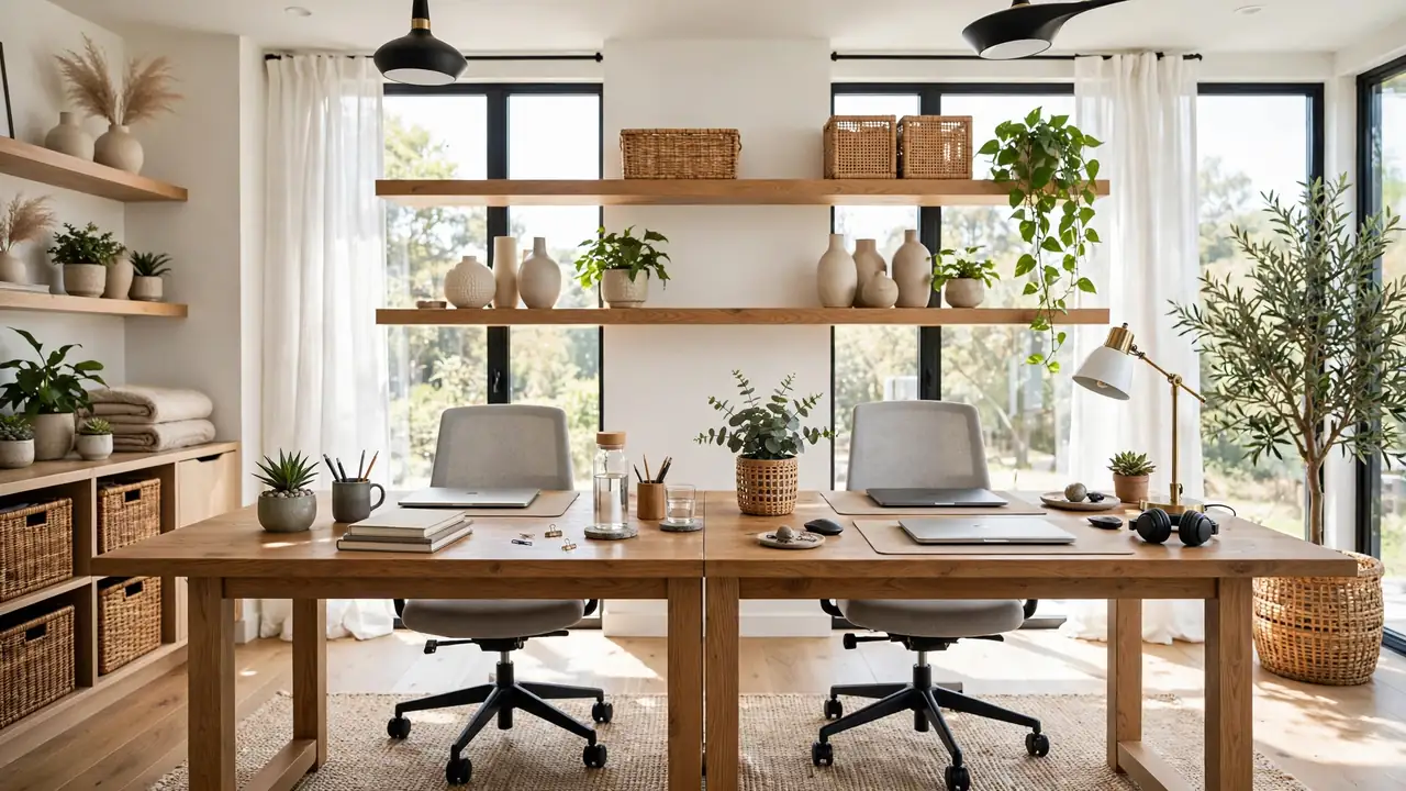 shared desk space