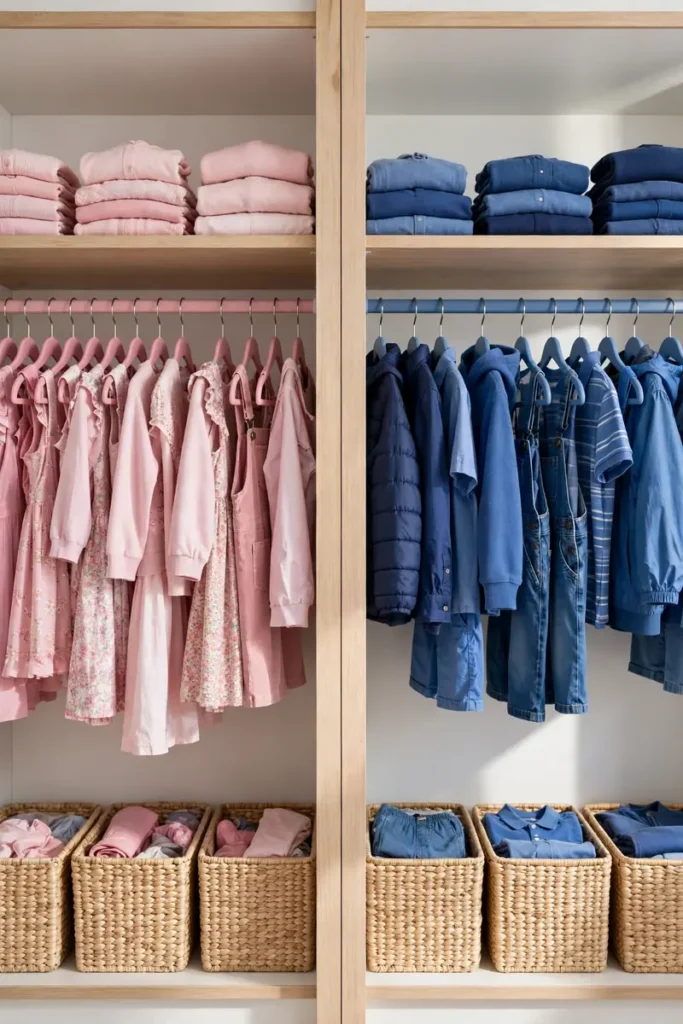 Divided Closet Space