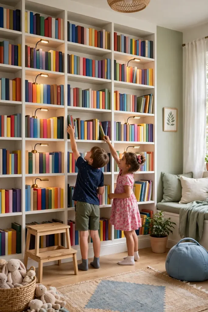 Shared Bookshelf Wall
