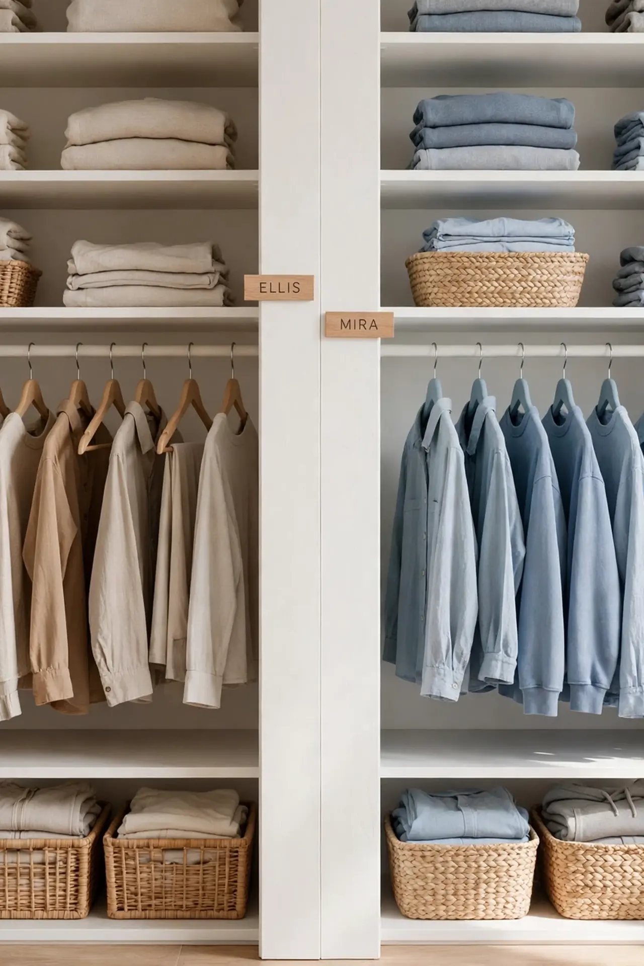Split Closet Halves