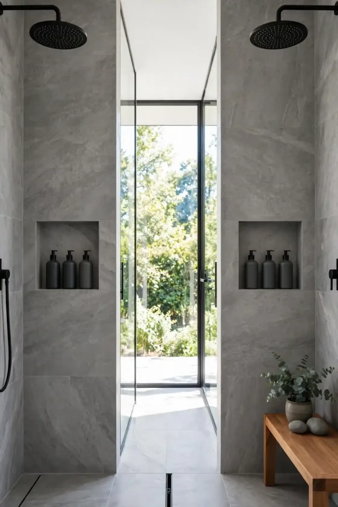 Double Shower Pair