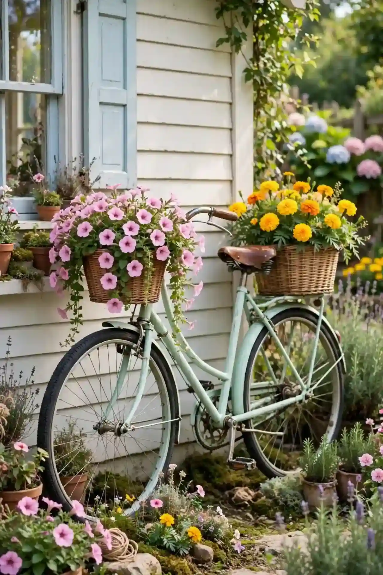 Bicycle Planter Display
