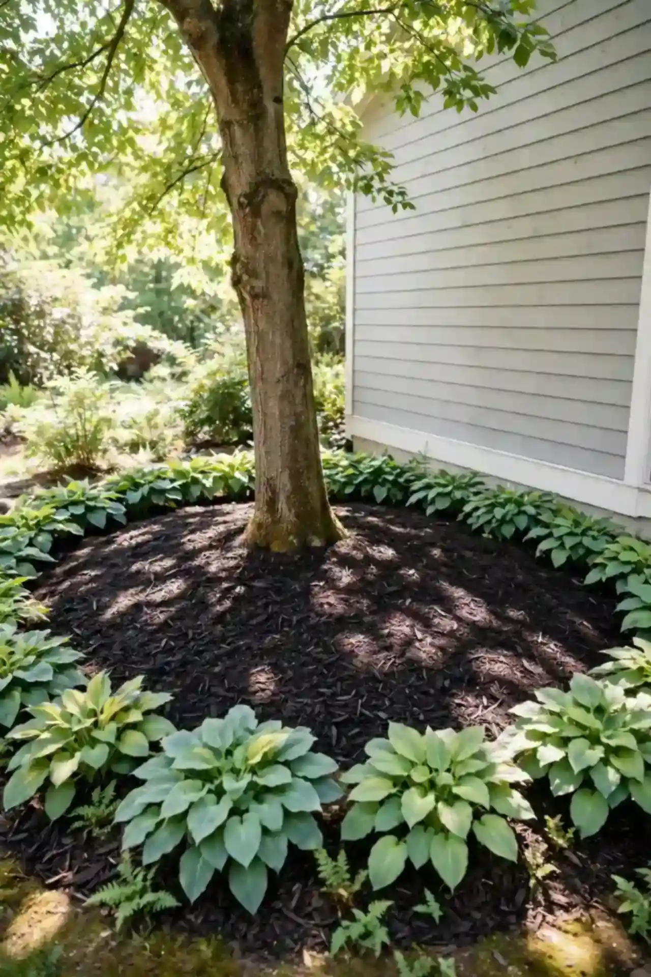 Mulched Tree Beds