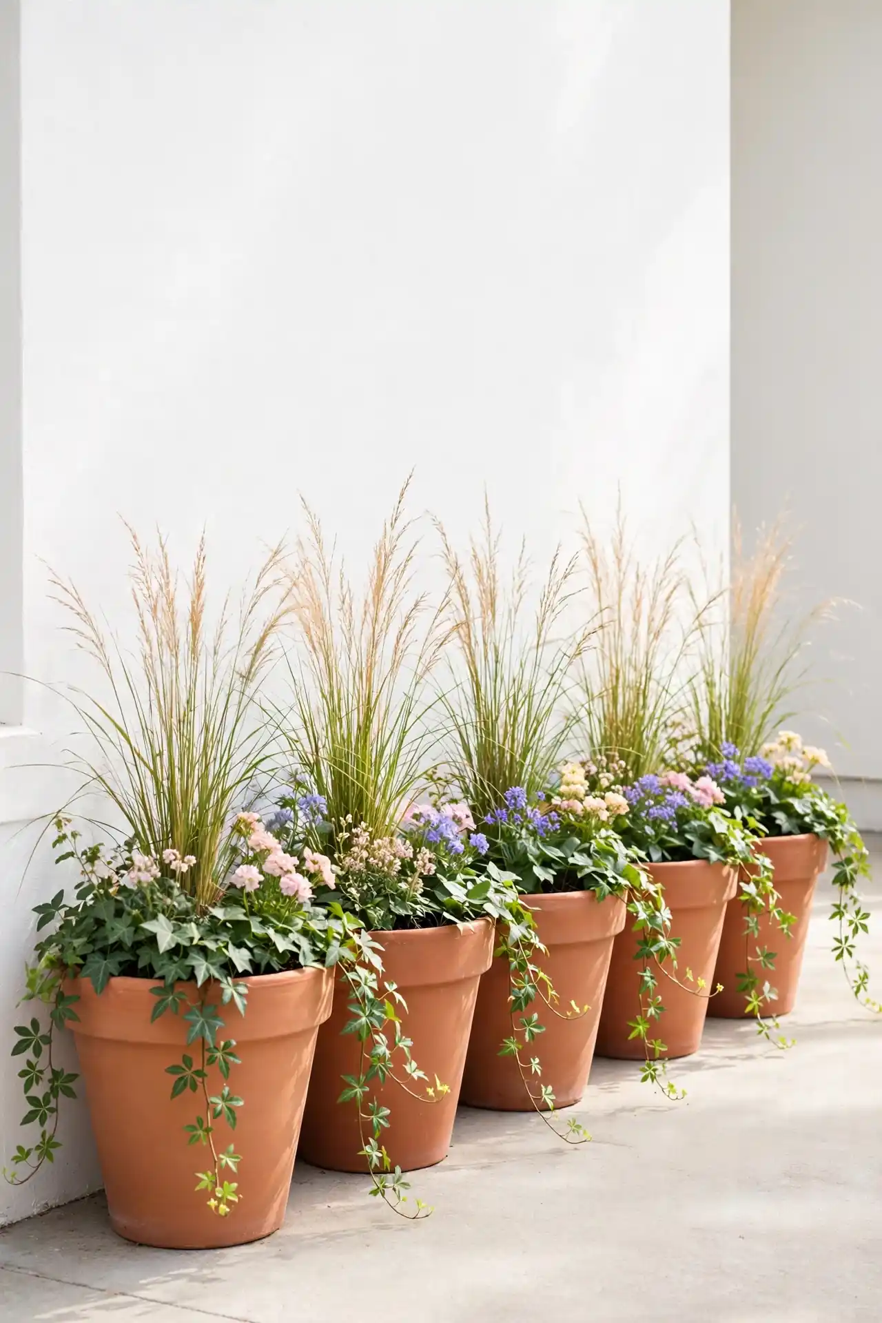 Potted Plant Row
