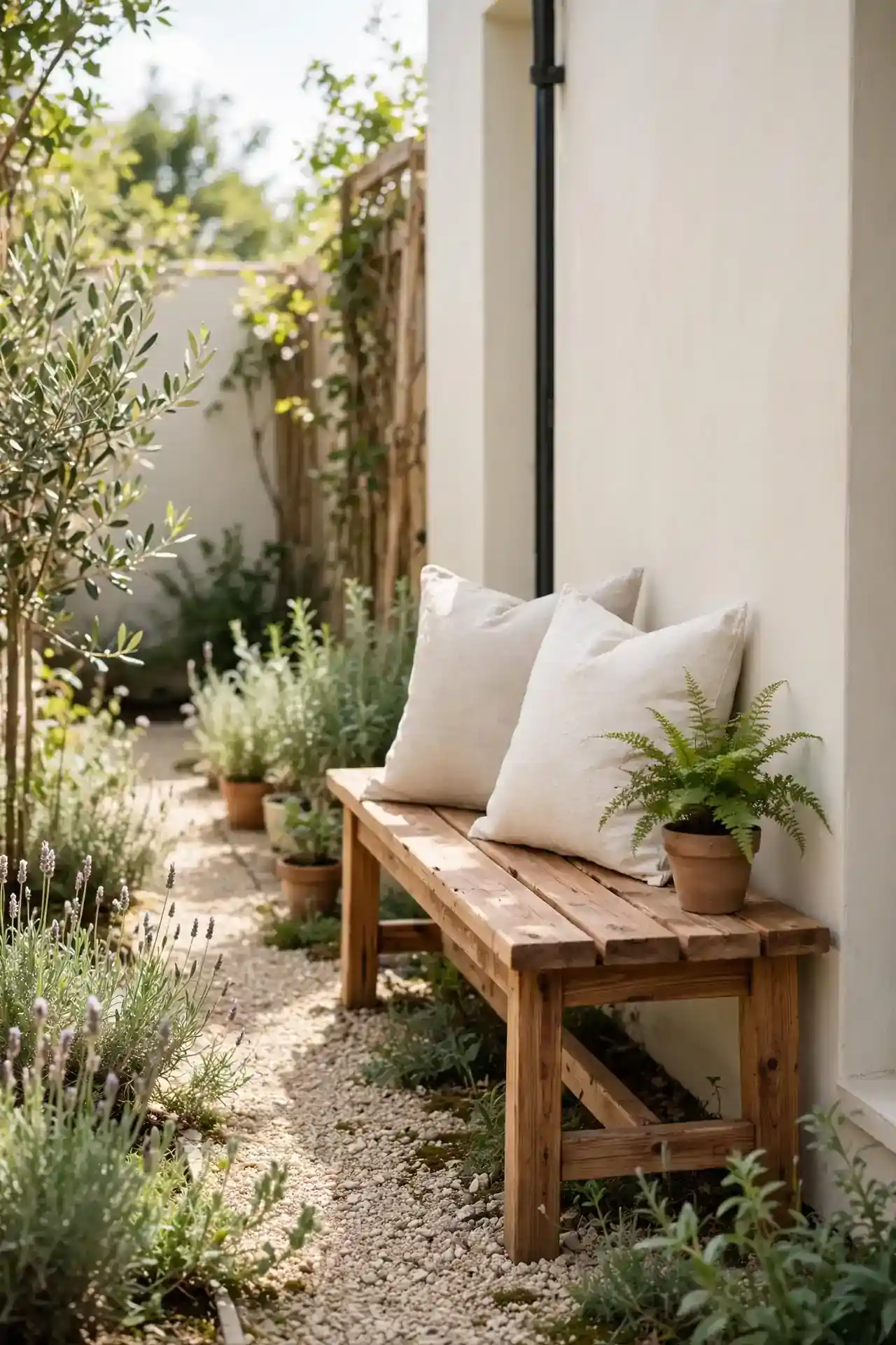 Rustic Wooden Bench