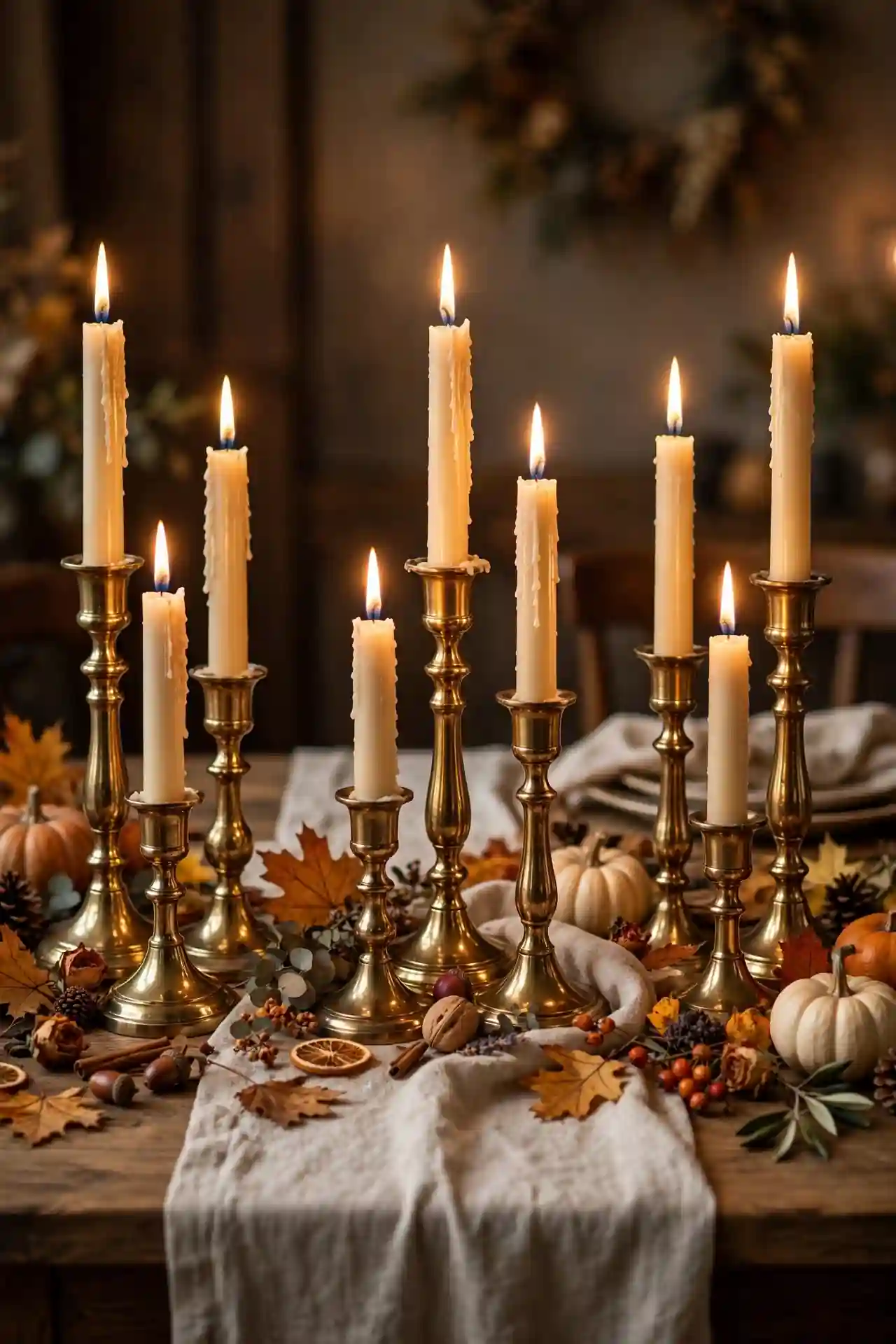 Brass Taper Candles