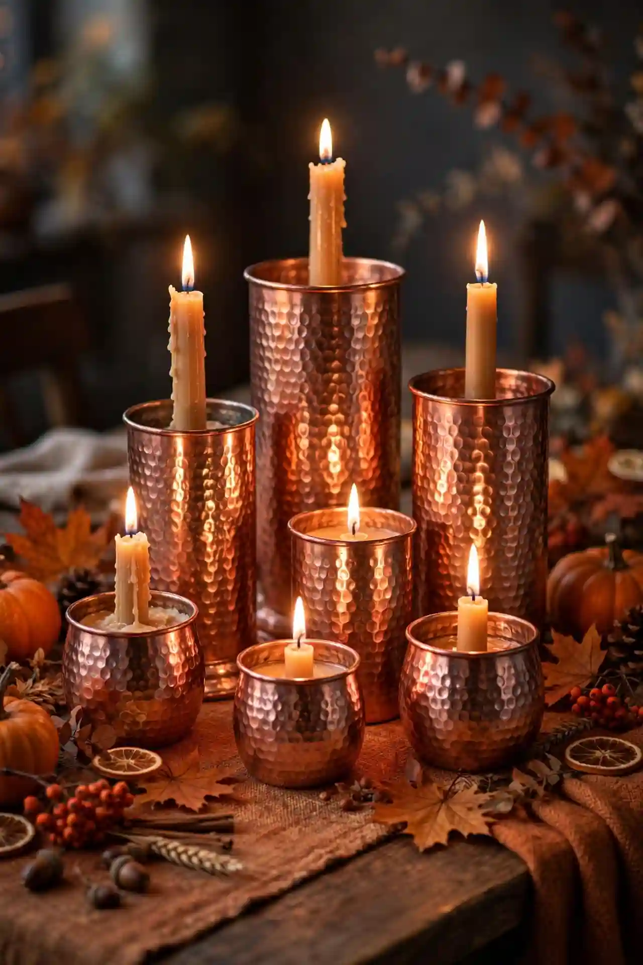 Copper Candle Clusters