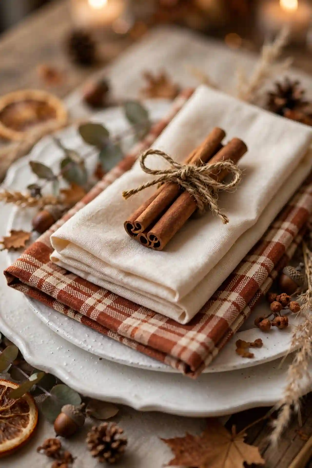 Plaid Napkin Layers