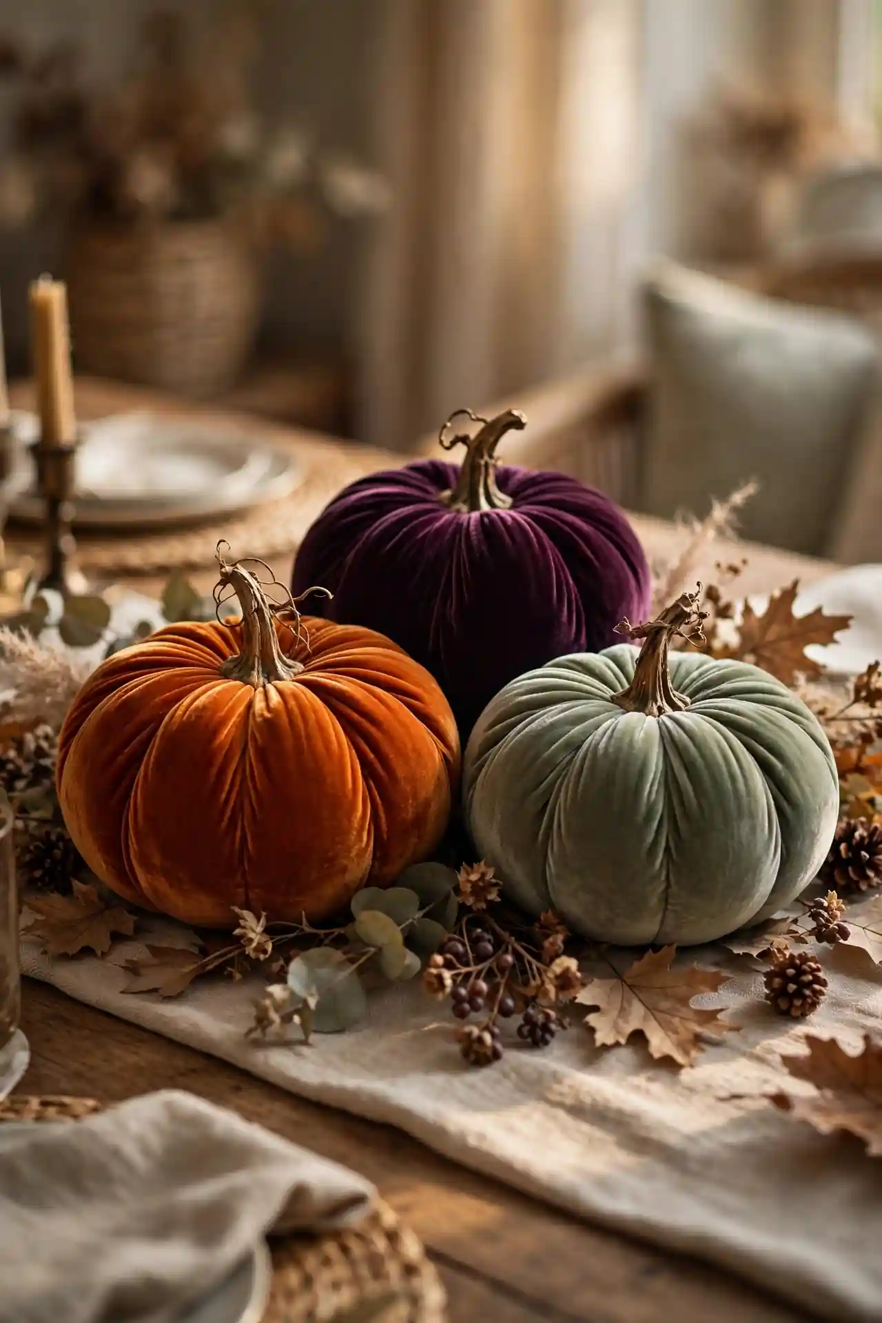 Velvet Pumpkin Trio