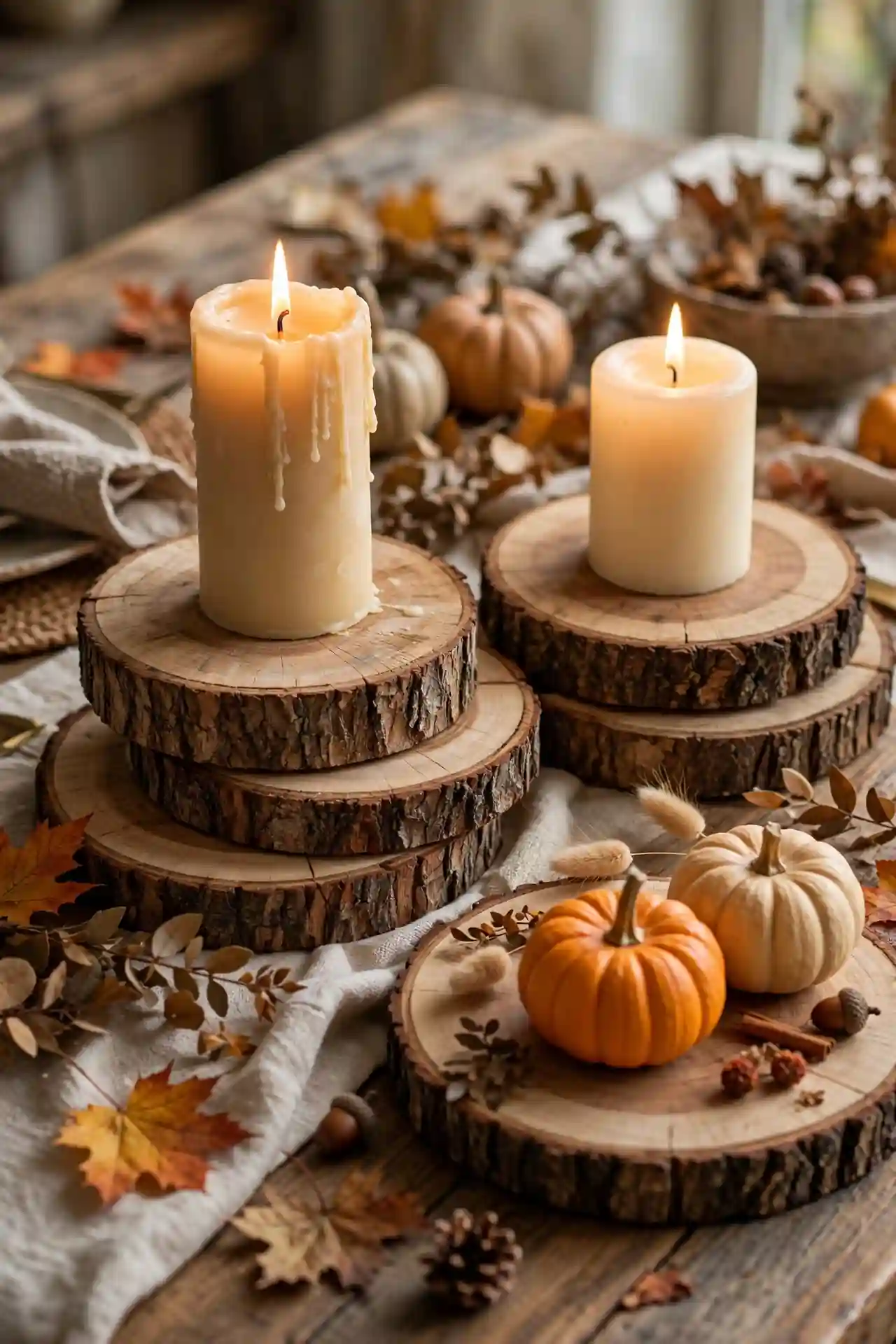 Wooden Slice Risers