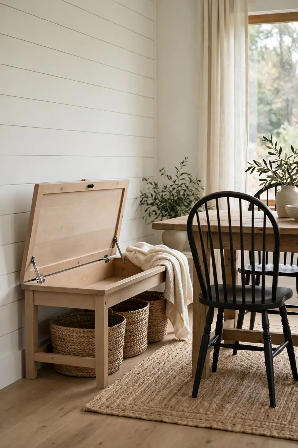 Bench Storage Seat