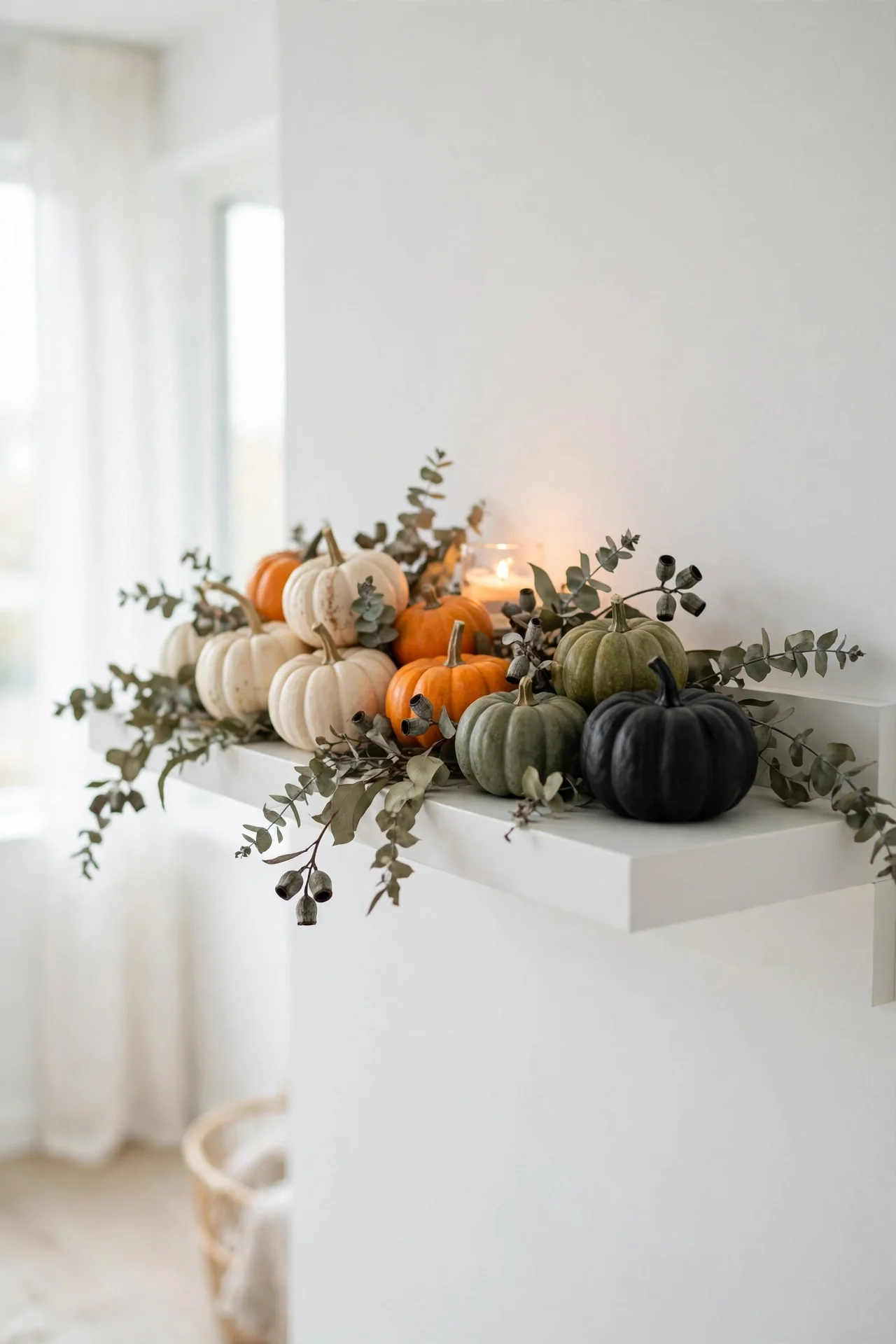 Mini Pumpkin Shelf