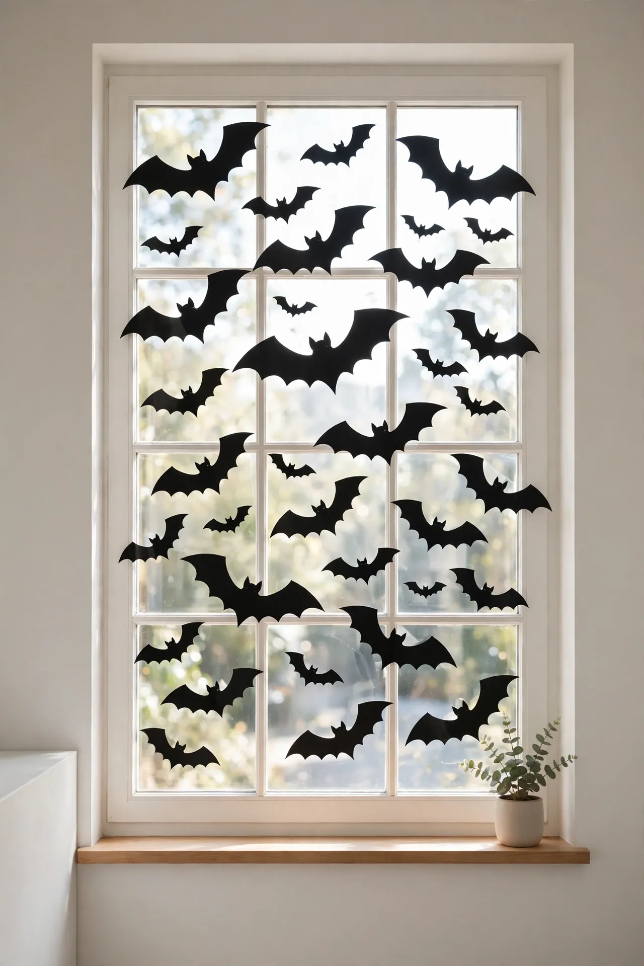 Window Bat Silhouettes