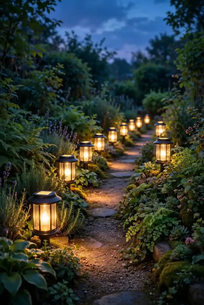 Solar Lantern Row